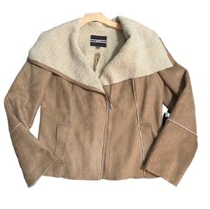 XL Dynamite Suede Sherpa Jacket